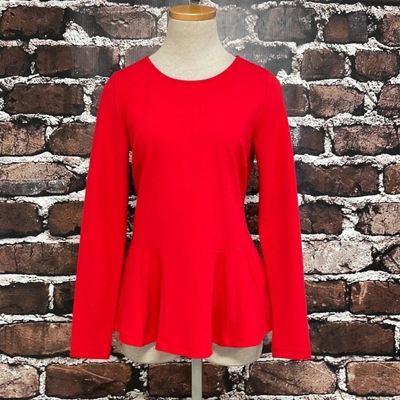 Philosophy Republic Clothing Tunic Pleated Blouse Red Size Small S - Picture 5 of 17